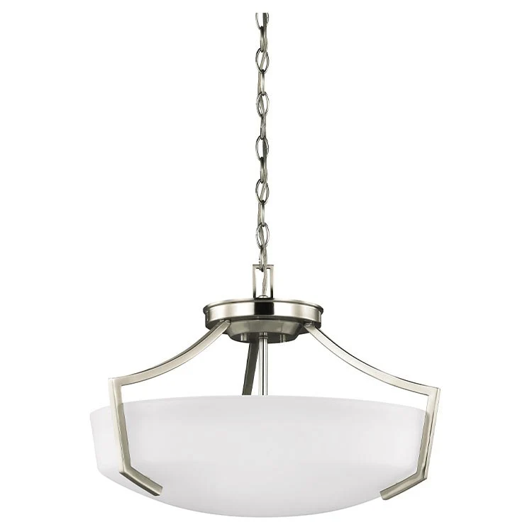 Hanford Three-Light Convertible Semi-Flush Mount Ceiling Fixture/Pendant - Frankwebs