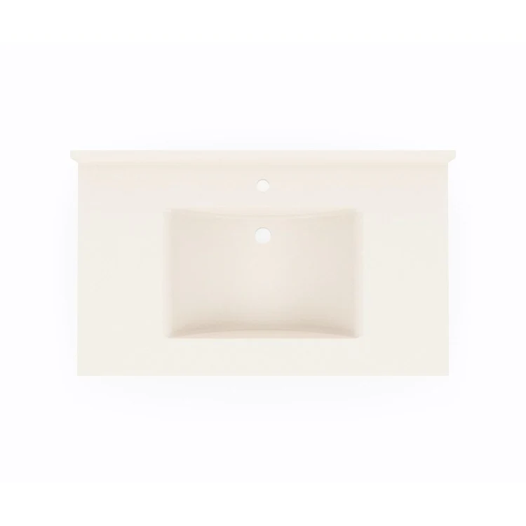 Vanity Top Contour 37 x 22 Inch ADA Tahiti White Swanstone - Frankwebs