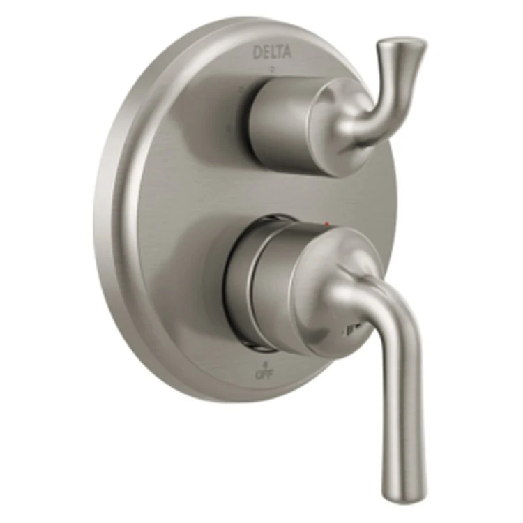 Valve Trim Kayra Monitor 14 with 3 Setting Diverter 2 Lever Matte Black ADA for Rough-In Kit R22000 Series - Frankwebs