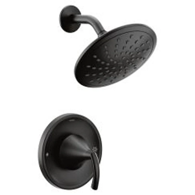 Shower Trim Glyde Posi-Temp Eco-Performance 1 Lever Matte Black ADA 1.75 Gallons per Minute 1 Function Rainshower - Frankwebs