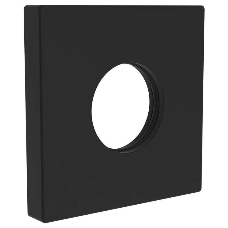 Shower Arm Flange Square Midnight Chrome 2-1/2 Inch Brass - Frankwebs