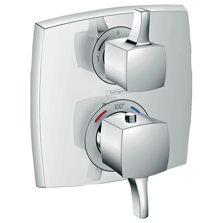 Metropol Classic Two Handle Thermostatic Valve Trim with Volume Control - Frankwebs