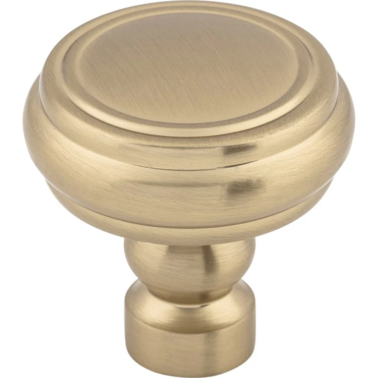 Knob Devon Brixton Rimmed Round Brushed Satin Nickel Zinc Alloy 1-1/4 Inch - Frankwebs