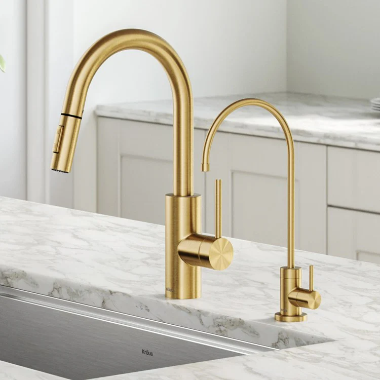 Oletto Pull Down Kitchen Faucet and Purita Water Filter Faucet Combo - Frankwebs