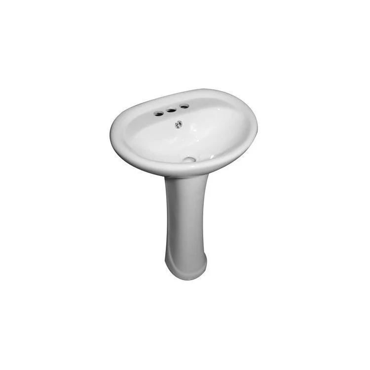 Pedestal White Ashley Vitreous China - Frankwebs