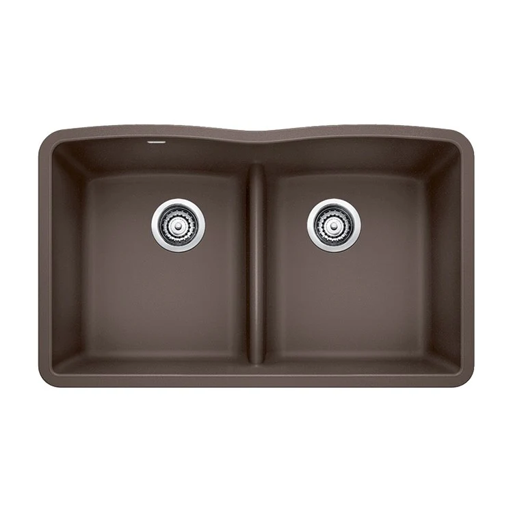 Kitchen Sink Diamond 32 x 19 Inch Double Bowl Equal Double Low Divide Coal Black Undermount - Frankwebs