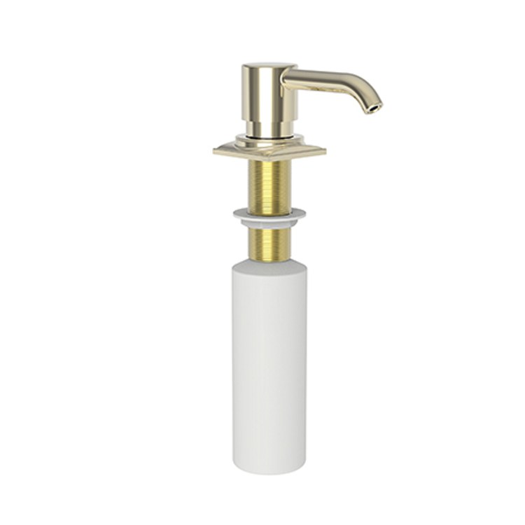 Soap Dispenser Adams Matte White Deck Mount Brass Pump - Frankwebs