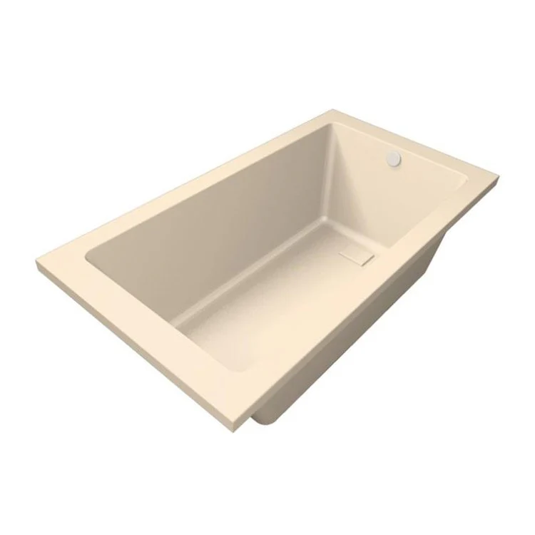 Combination Tub Designer Collection Marlie 60 x 36 x 20 Inch Drop-In Bone Rectangle - Frankwebs