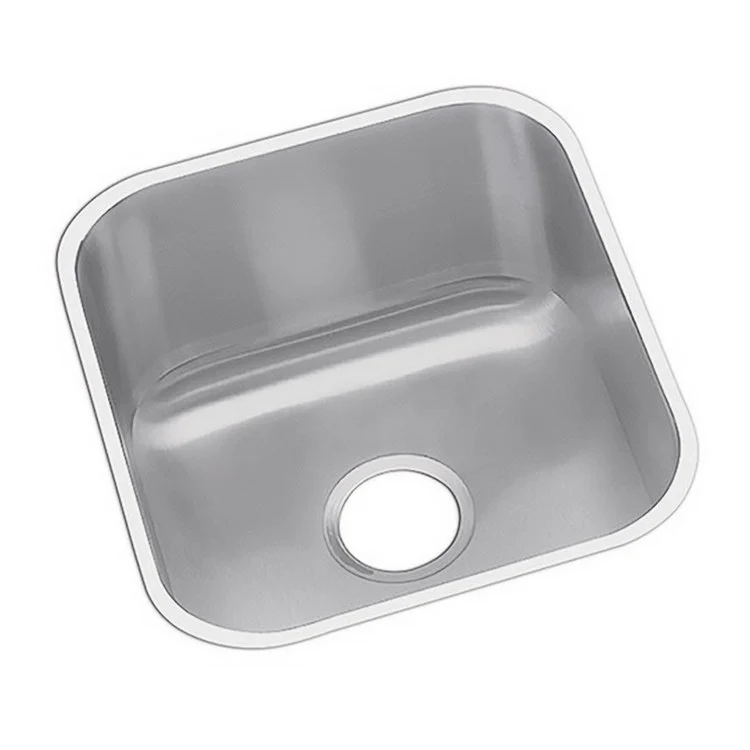 Bar Sink Dayton 17 x 18 Inch Single Bowl Radiant Satin Undermount Rectangle Drain Size 3-1/2 Inch - Frankwebs