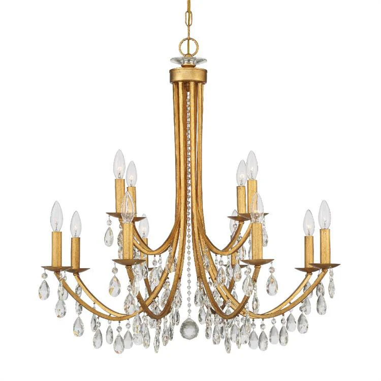 Bridgehampton Twelve-Light Two-Tier Chandelier - Frankwebs