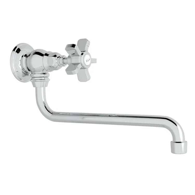Pot Filler 1 5 Spoke Handle Satin Nickel 1 Hole Brass 11-3/4 Inch - Frankwebs