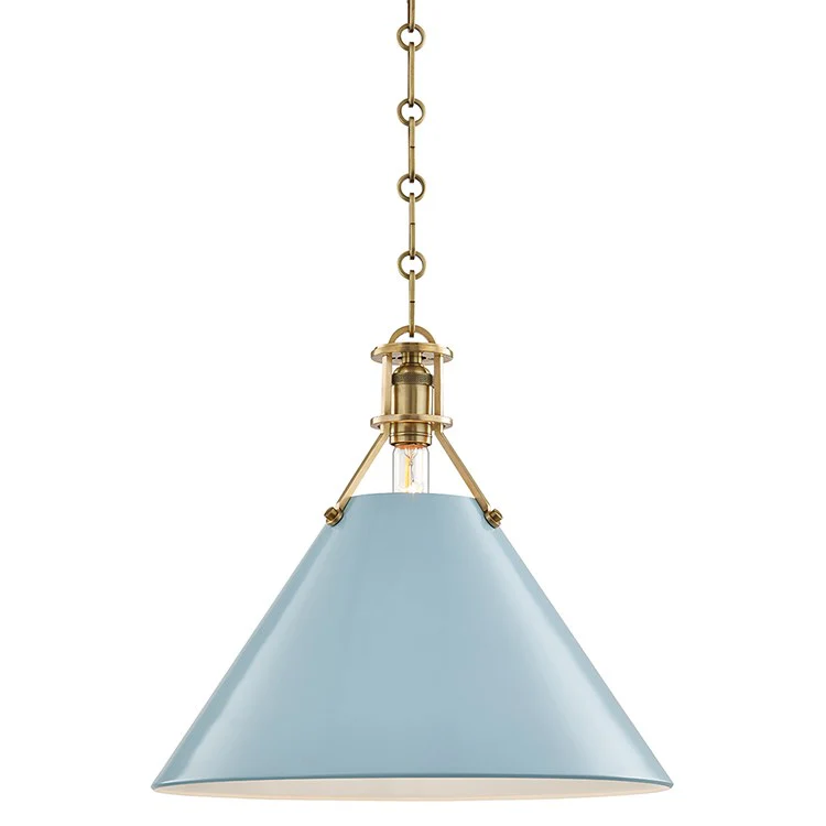 Painted No.2 Single-Light Large Pendant by Mark D. Sikes - Frankwebs