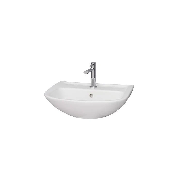 Lavatory Sink Lara 540 Wall Hung 17 Inch 8 Inch Spread White - Frankwebs