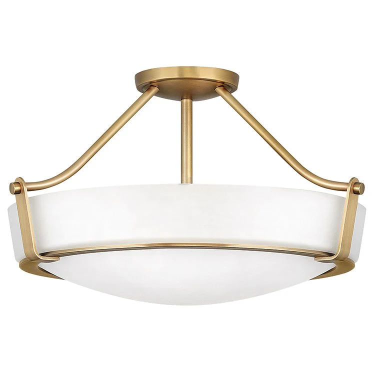 Hathaway Single-Light LED Semi-Flush Mount Ceiling Light - Frankwebs