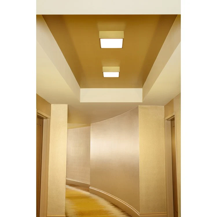 Pyxis Single-Light LED Large Flush Mount Ceiling Fixture/Wall Sconce - Aged Brass - Frankwebs