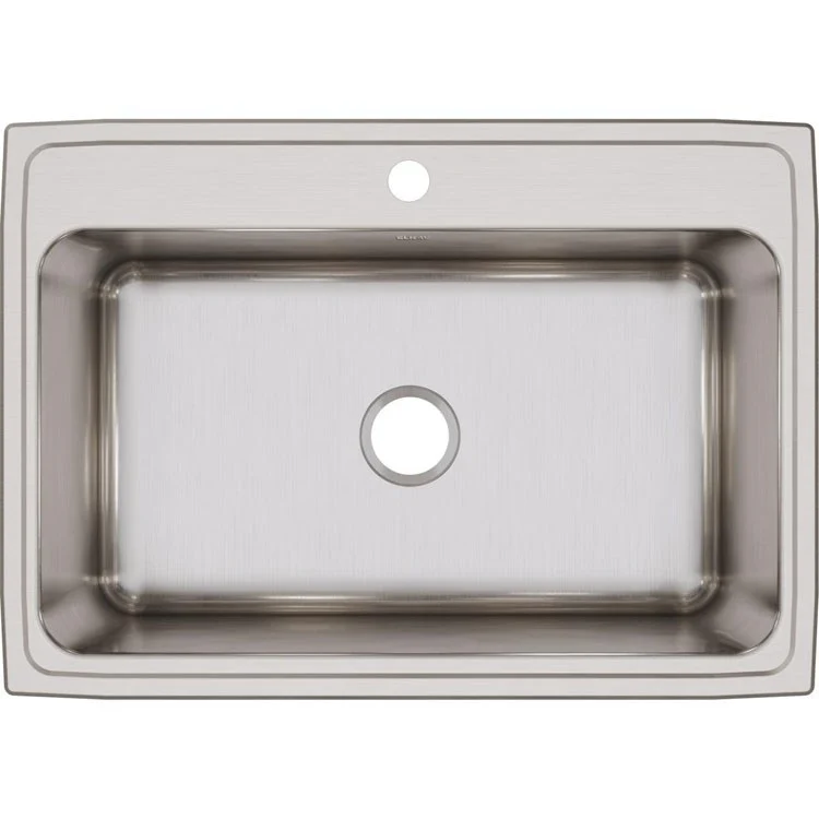 Kitchen Sink Lustertone Classic 31 x 22 Inch Single Bowl 1 Hole Lustrous Satin Drop-In 11-5/8 Inch - Frankwebs