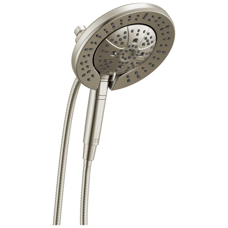 Handshower Combination Universal Showering Components In2ition 2-In-1 7 Functions Lumicoat Polished Nickel WaterSense MagnaTite Docking 7-7/8 Inch Stretchable Metal Hose 60-82 Inch 1.75 Gallons per Minute - Frankwebs