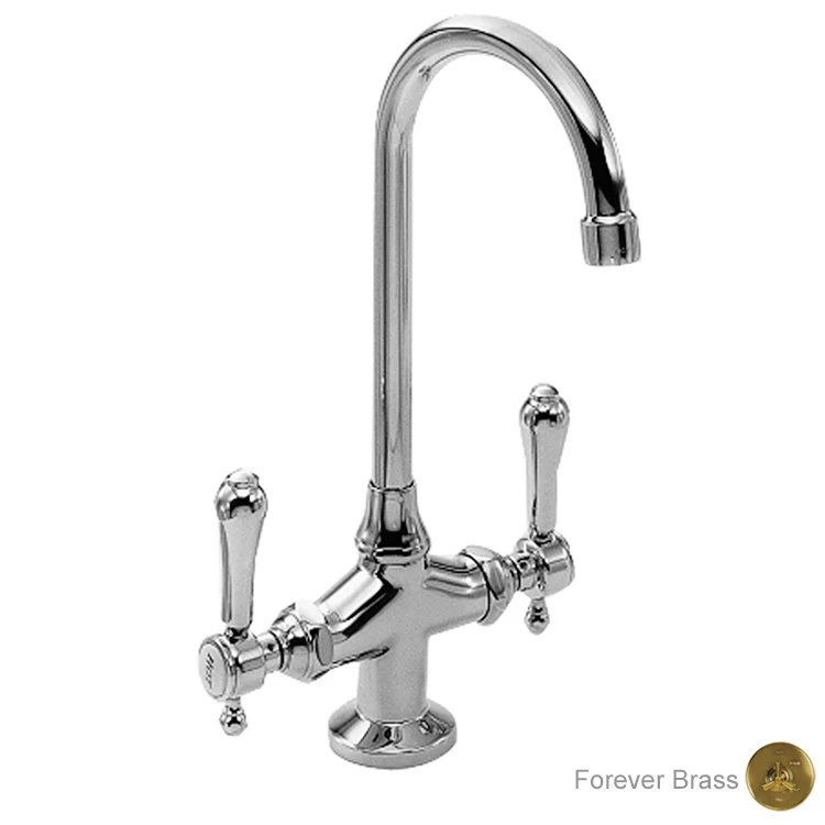 Bar Faucet Chesterfield 2 Lever ADA Satin Bronze PVD Spout Height 10 Inch - Frankwebs