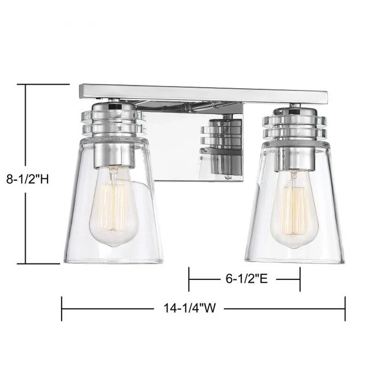 Brannon Two-Light Bathroom Vanity Fixture - Frankwebs