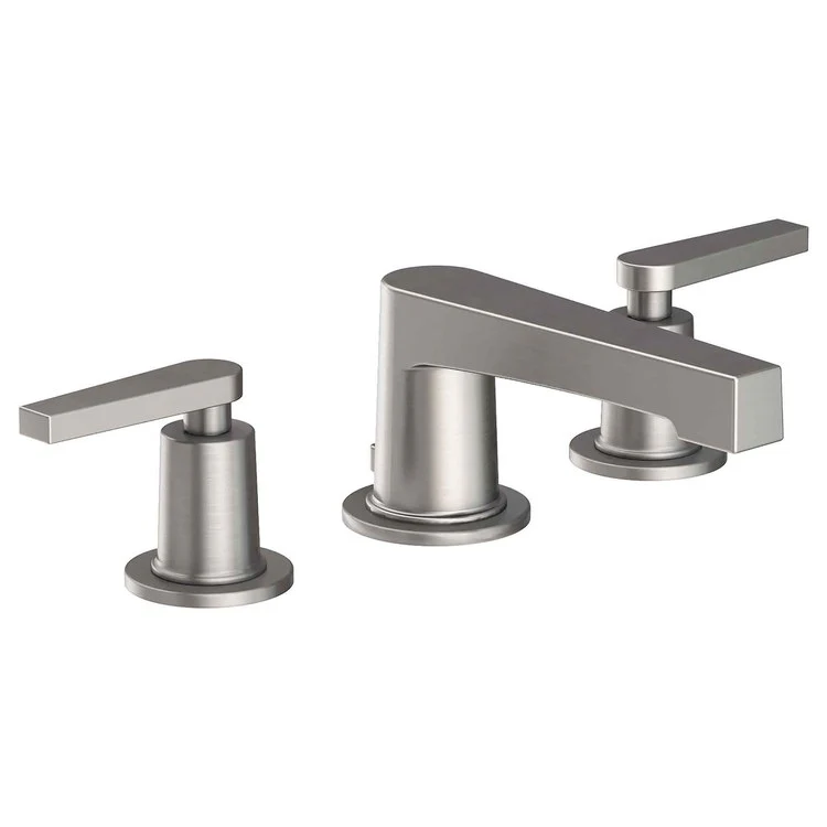 Lavatory Faucet Dorrance Widespread 8 to 20 Inch Spread 2 Lever ADA Midnight Chrome 1.2 Gallons per Minute Brass Spout Height 2-5/16 Inch - Frankwebs