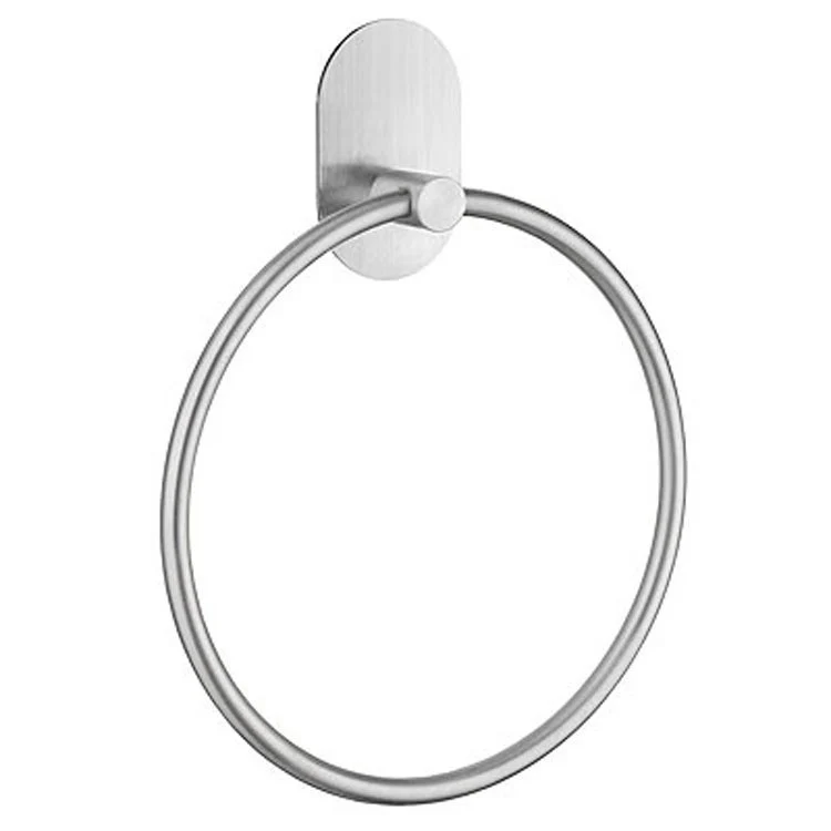 Towel Ring Round Brushed Stainless Steel Wall Mount 1 x 6-5/8 x 8-1/2 Inch - Frankwebs