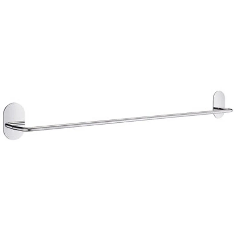 Towel Bar 22-1/2 Inch with Oval Plates Stainless Steel 2 Inch - Frankwebs