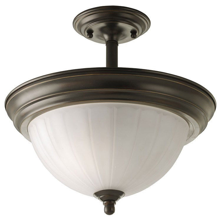 Melon Two-Light Semi-Flush Mount Ceiling Lighting Fixture - Frankwebs