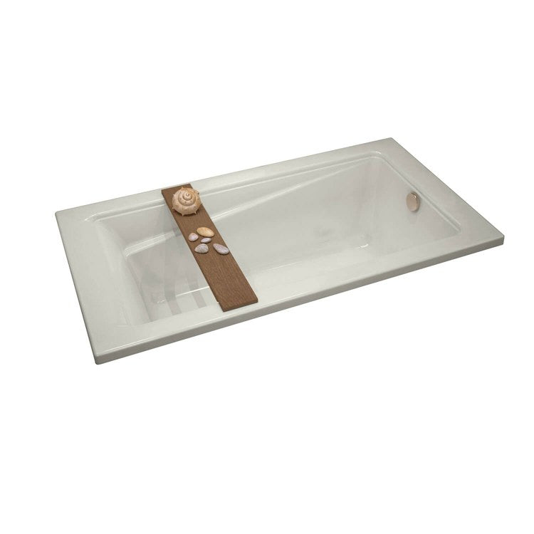 Tub Exhibit 59-7/8 x 36 x 18 Inch Drop-in End White Acrylic - Frankwebs