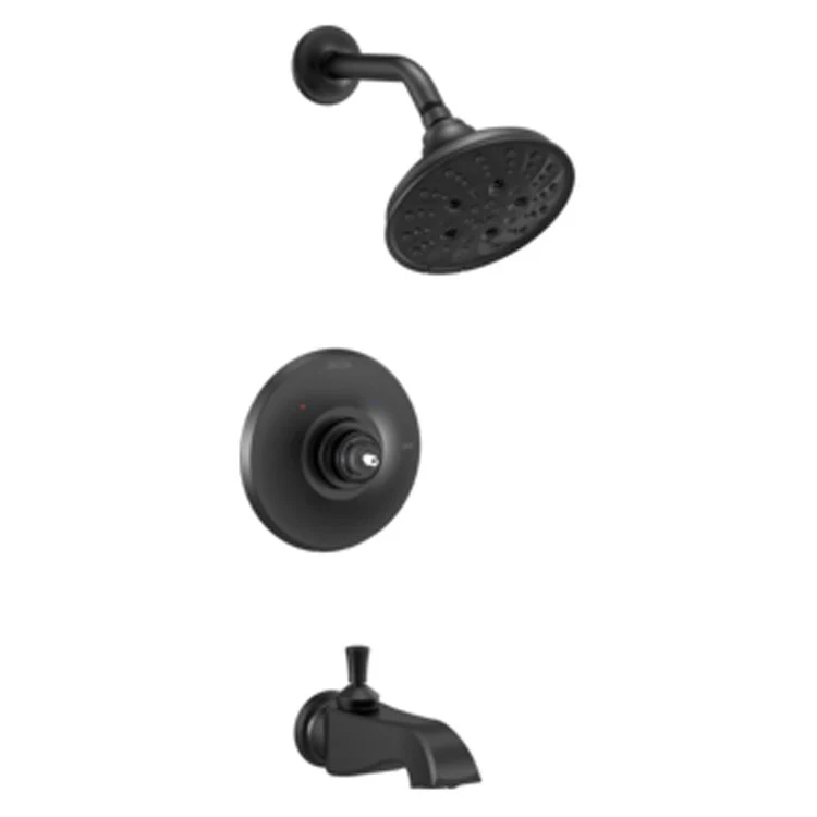 Tub and Shower Trim Dorval Monitor 14 1 Lever Matte Black ADA 1.75 Gallons per Minute - Frankwebs