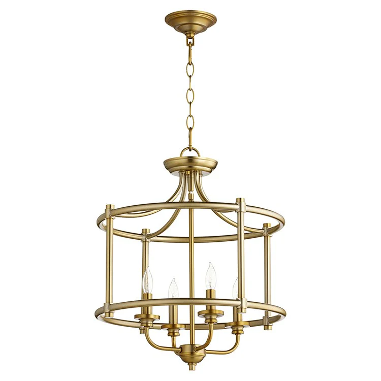 Rossington Four-Light Convertible Semi-Flush Mount Ceiling Fixture/Pendant - Frankwebs