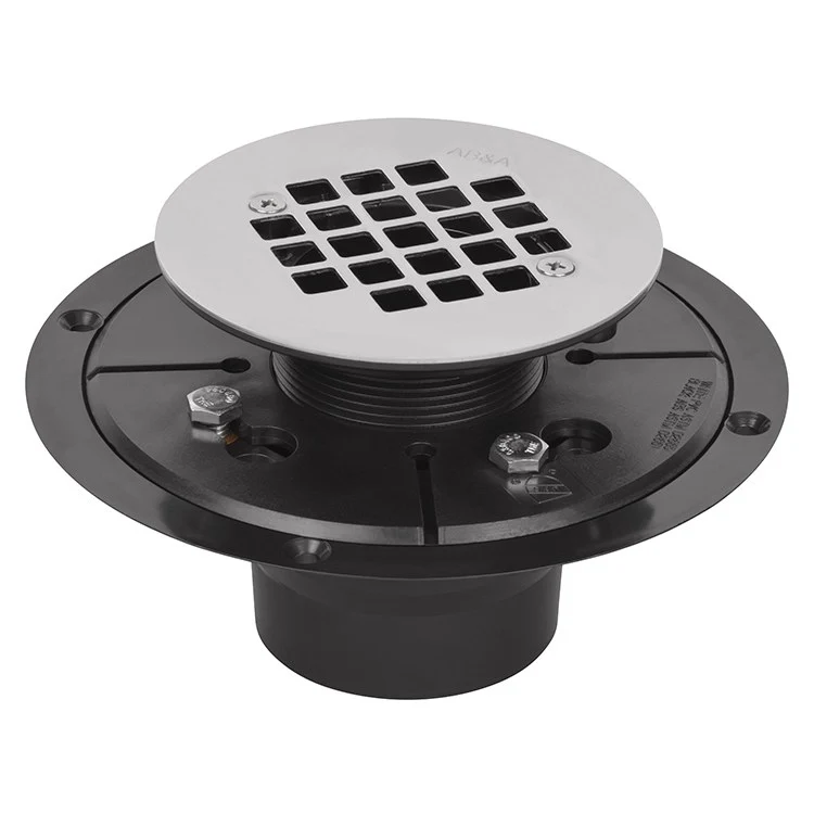 Shower Drain Low Profile 2 x 3 Inch Stainless Steel ABS - Frankwebs