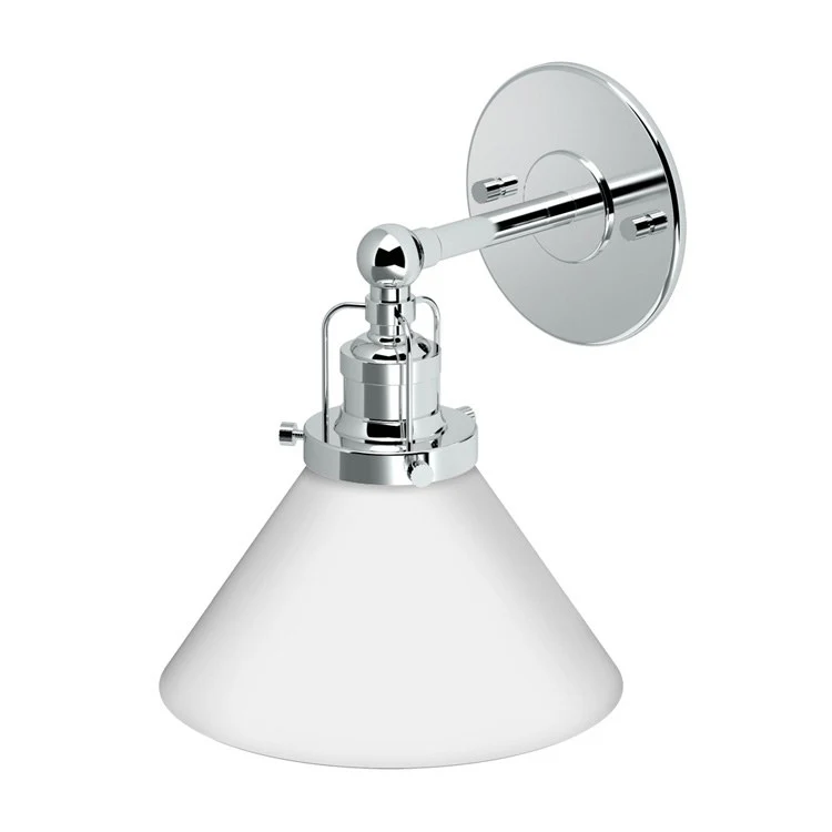 Wall Sconce Cafe Single Chrome Medium Base 100W - Frankwebs
