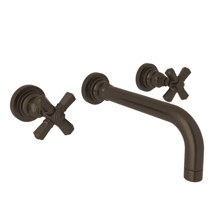 Lavatory Faucet San Giovanni Wall Mount 2 Cross Tuscan Brass 1.2 Gallons per Minute - Frankwebs