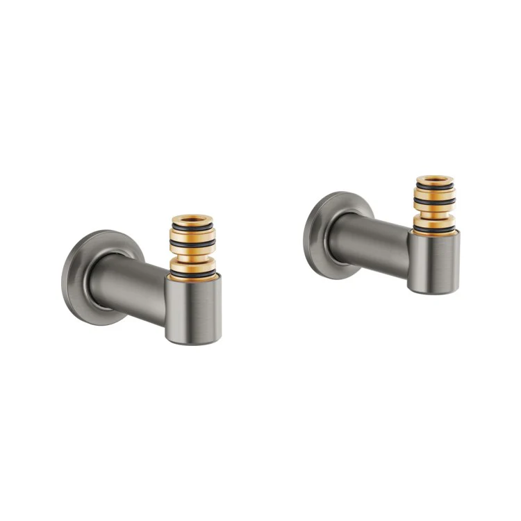 Tub Filler Union Kintsu Wall Mount Brilliance Polished Nickel Brass for T70310-XXLHP Body Assembly and T7030X-XX Trim Kit 4-3/4 Inch - Frankwebs