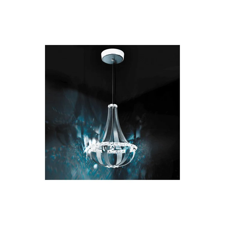 Crystal Empire Twelve-Light LED Pendant with Clear Swarovski Crystals - Frankwebs