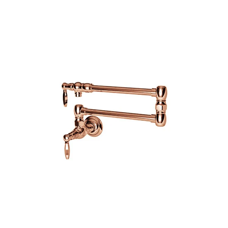 Pot Filler Metropole Wall Mount 2 Lever ADA French Gold PVD - Frankwebs