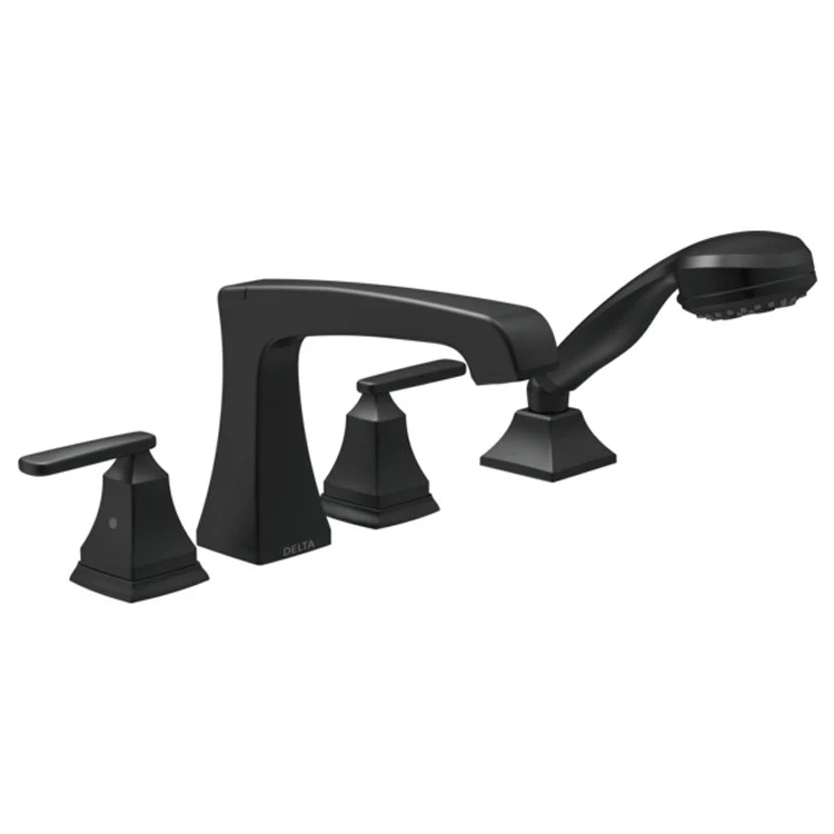 Ashlyn Two Handle 4-Hole Roman Tub Faucet with Handshower - Frankwebs