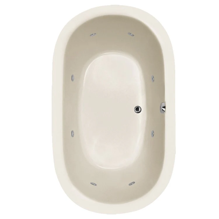 Whirlpool Tub Designer Collection Lorraine 74 x 44 x 22 Inch Drop-In Center Drain White Oval - Frankwebs