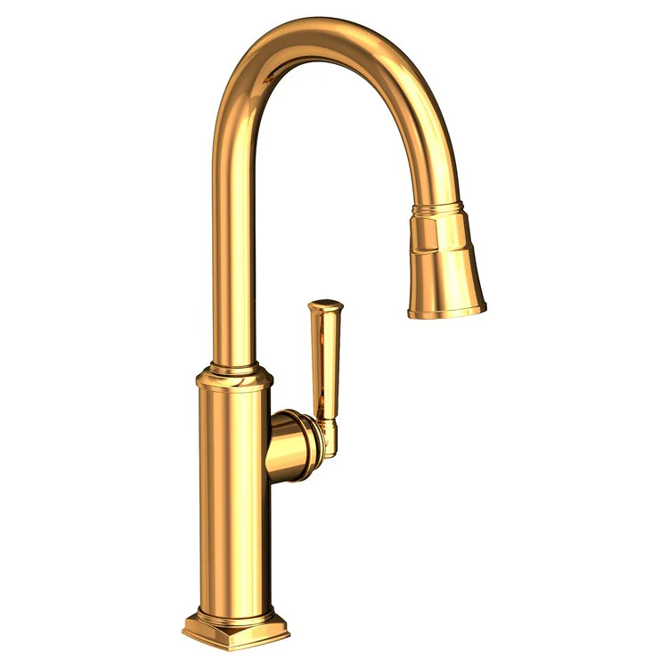Kitchen Faucet Zemora 1 Lever ADA Antique Nickel Pull Down Spout Height 10-4/9 Inch 1.8 Gallons per Minute - Frankwebs