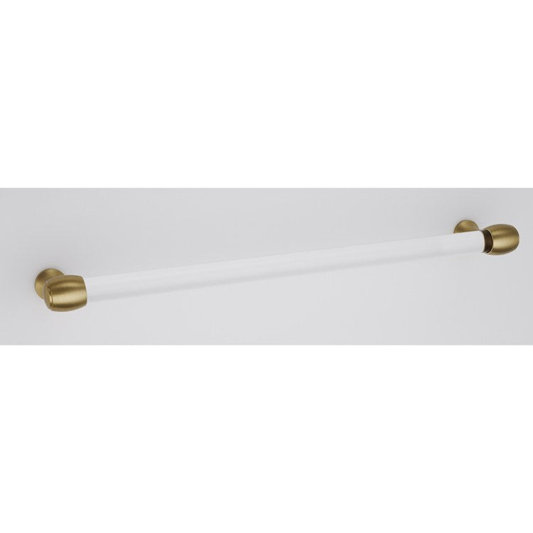 Pull Royale Acrylic Satin Brass 18 Inch 19-1/8 Inch 2-7/8 Inch - Frankwebs
