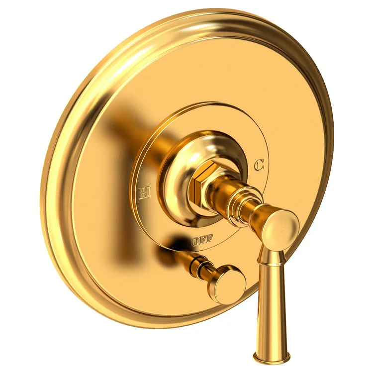 Vander Pressure Balance Tub/Shower Valve Trim Only with Lever Handle - Aged Brass - Frankwebs