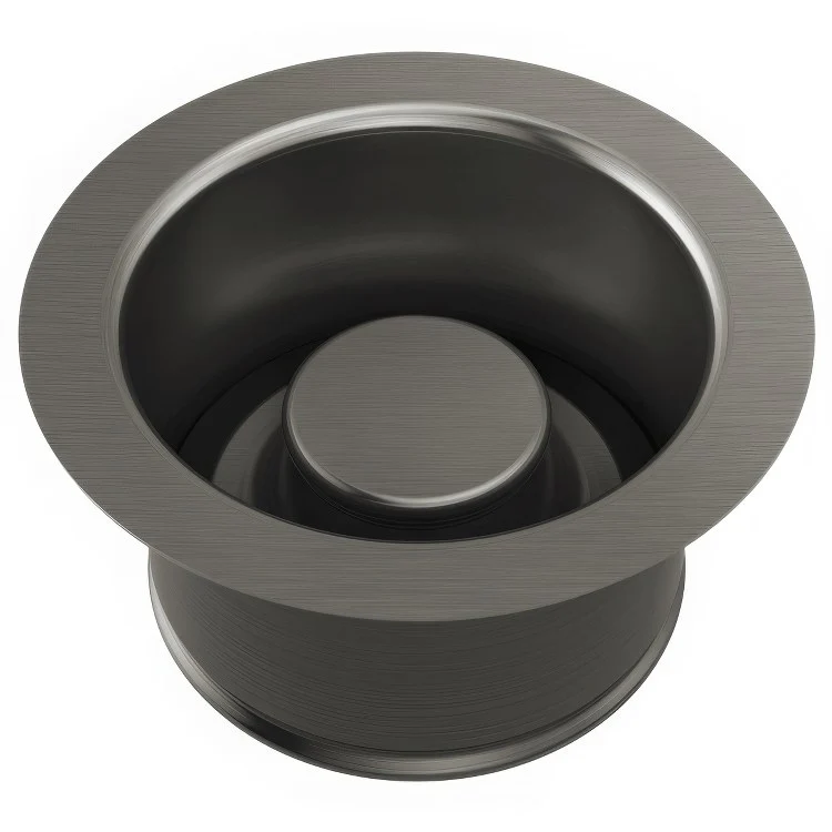 Sink Flange Kitchen Disposal with Stopper 4-1/2 Inch Brilliance Polished Nickel Brass for 3-1/2