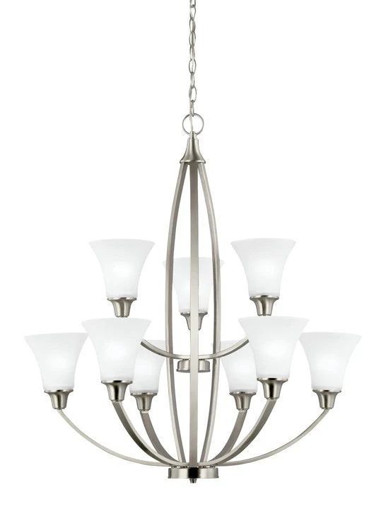 Metcalf Nine-Light Two-Tier Chandelier - Frankwebs