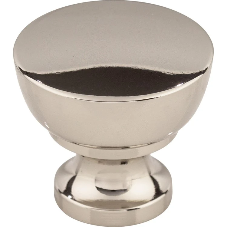 Knob Asbury Bergen Round Brushed Satin Nickel Zinc Alloy 1-1/4 Inch 1-3/16 Inch - Frankwebs