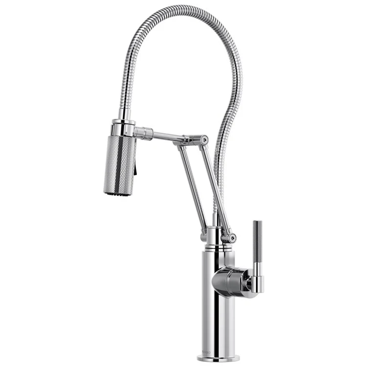 Kitchen Faucet Litze with Finished Hose 1 Round Lever ADA Brilliance Luxe Gold 1.8 Gallons per Minute - Frankwebs