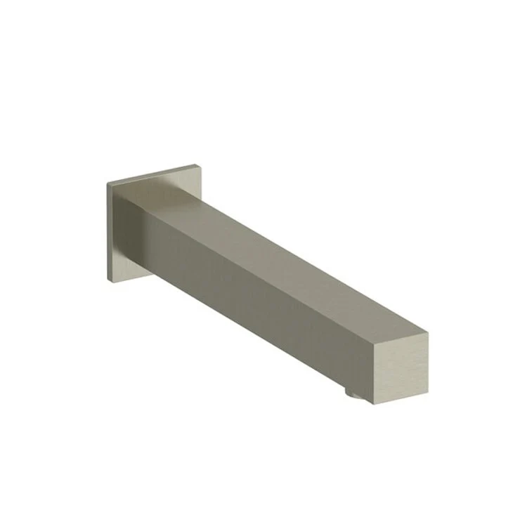 Tub Spout Square Brushed Nickel 8-7/8L Inch Brass - Frankwebs