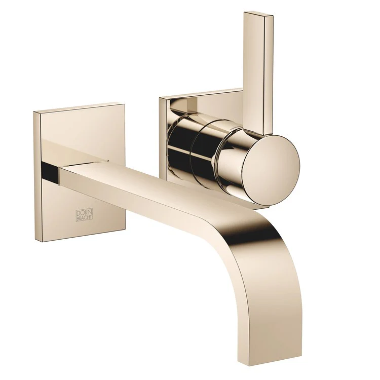 Lavatory Faucet MEM Wall Mount Mixer 1 Lever ADA WaterSense Chrome 1.2 Gallons per Minute Less Drain 2 Hole - Frankwebs