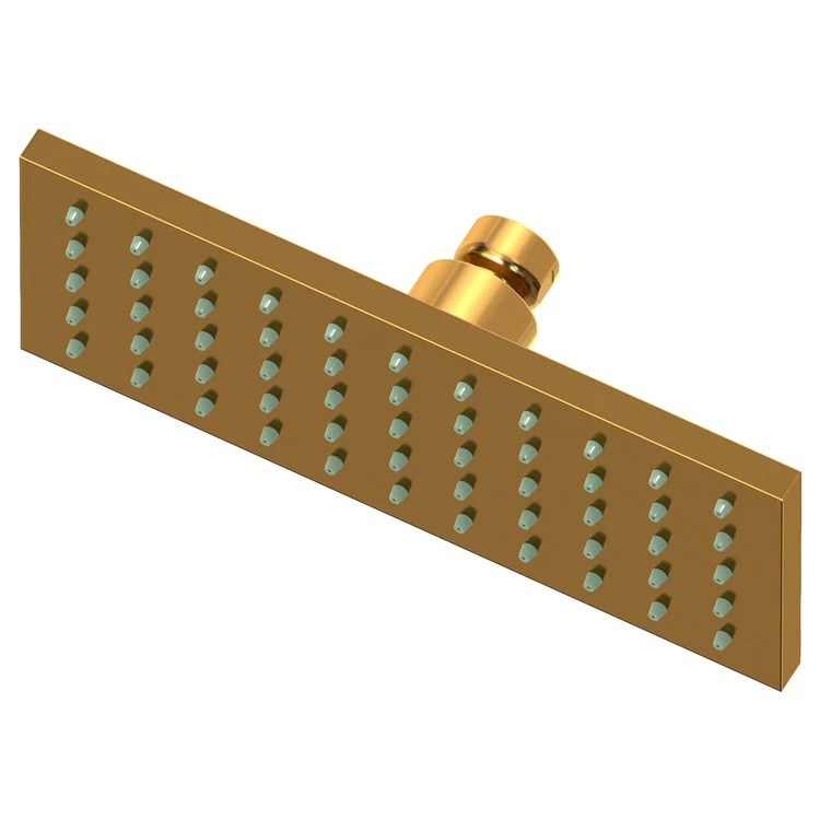 Showerhead Newport Bath 1 Function Rectangular Antique Copper 7-7/8x3-1/16 Inch 1.8 Gallons per Minute Rainfall - Frankwebs