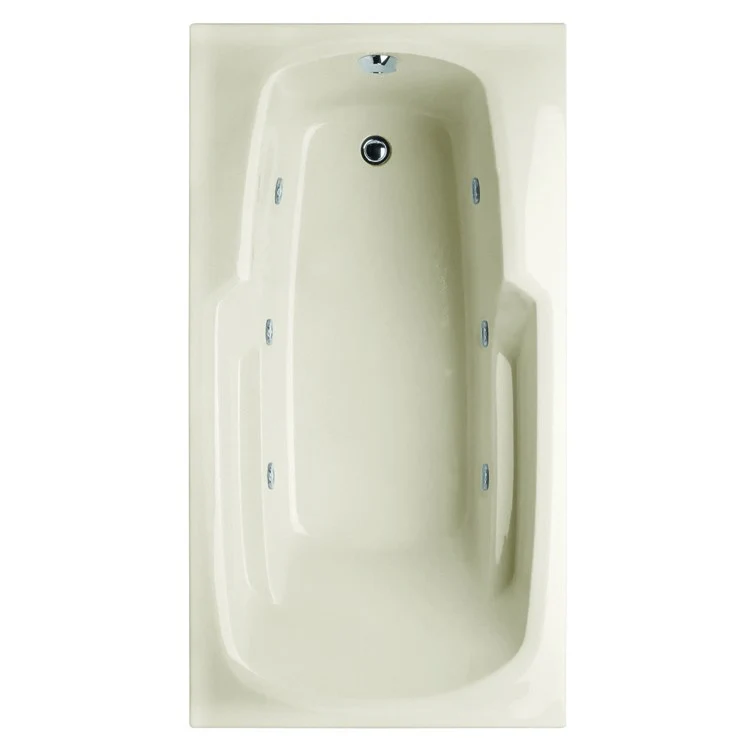 Soaking Tub Studio Collection 72 x 36 Inch Drop-In Tub Only End Bone Acrylic - Frankwebs