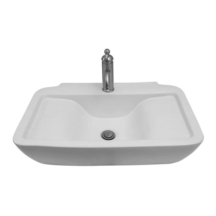 Lavatory Sink Leeds Wall Hung 25 Inch Rectangle White - Frankwebs